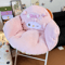 SweetPiano Plush Seat Cushion Kawaii Pink Full Coverage Soft Fluffy Chair Sofa Mat 0