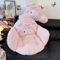 SweetPiano Plush Seat Cushion Kawaii Pink Full Coverage Soft Fluffy Chair Sofa Mat 1