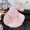 SweetPiano Plush Seat Cushion Kawaii Pink Full Coverage Soft Fluffy Chair Sofa Mat 1
