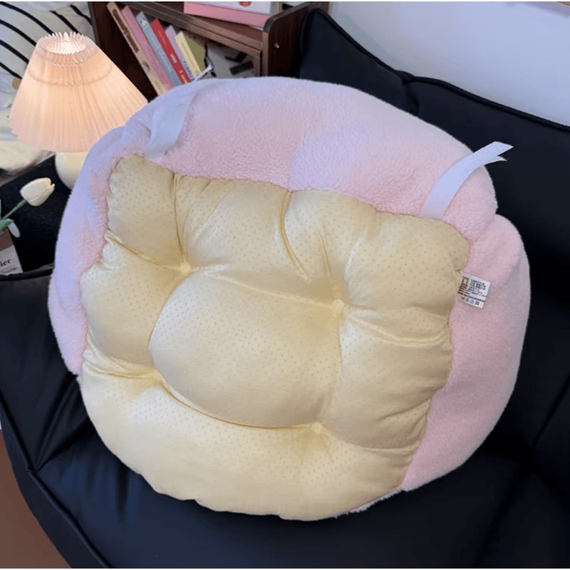 SweetPiano Plush Seat Cushion Kawaii Pink Full Coverage Soft Fluffy Chair Sofa Mat 3