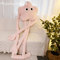 StarBuddy Funny Eyes Plush Long Leg Pillow Pink Star Flower Soft Cushion For Sofa Bed Car 0