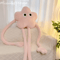 StarBuddy Funny Eyes Plush Long Leg Pillow Pink Star Flower Soft Cushion For Sofa Bed Car 3