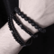 LavaEdge 4Piece Volcanic Stone Bracelet Set Black Lava Rock Wood Beads Elastic Jewelry For Men W 2