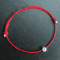 La Monada 925 Sterling Silver Red Thread Bracelet Minimalist Rope Bracelet For Women 4