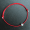 La Monada 925 Sterling Silver Red Thread Bracelet Minimalist Rope Bracelet For Women 4