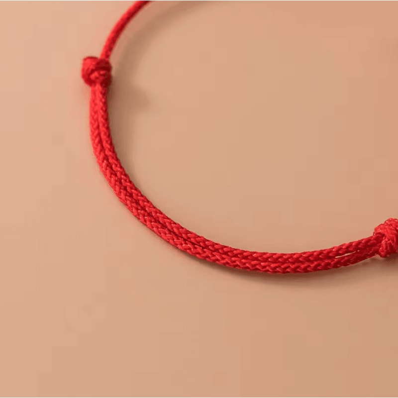 La Monada 925 Sterling Silver Red Rope Bracelet Minimalist Flower Red Thread Jewelry For Women St 1