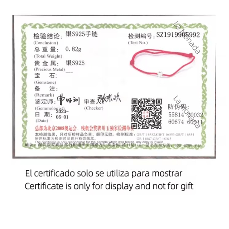 La Monada 925 Sterling Silver Red Rope Bracelet Minimalist Flower Red Thread Jewelry For Women St 5