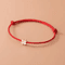 La Monada 925 Sterling Silver Red Rope Bracelet Minimalist Flower Red Thread Jewelry For Women St 6