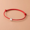 La Monada 925 Sterling Silver Red Rope Bracelet Minimalist Flower Red Thread Jewelry For Women St 6