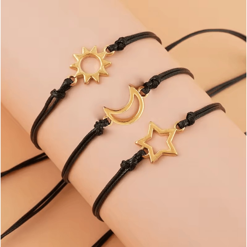 BondBrite 3PCS Friendship Bracelet Set Long Distance Promise Bracelets For Best Friends Sisters 1