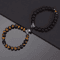 LavaLove 2Pcs Beaded Couple Bracelets Set Natural Stone Heart Magnetic Distance Bracelets Gift 8