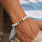 FrostAura Natural Stone Bracelet Rainbow LGBT Unisex Couple Bracelet For Distance Meditation 2