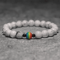 FrostAura Natural Stone Bracelet Rainbow LGBT Unisex Couple Bracelet For Distance Meditation 3