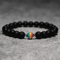 FrostAura Natural Stone Bracelet Rainbow LGBT Unisex Couple Bracelet For Distance Meditation 4