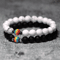 FrostAura Natural Stone Bracelet Rainbow LGBT Unisex Couple Bracelet For Distance Meditation 5