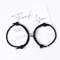 LATS Magnetic Couple Bracelet Set 2Piece Black White Hand Rope Matching Bracelets For Friends Cou 6