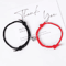 LATS Magnetic Couple Bracelet Set 2Piece Black White Hand Rope Matching Bracelets For Friends Cou 7