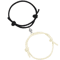 LATS Magnetic Couple Bracelet Set 2Piece Black White Hand Rope Matching Bracelets For Friends Cou 10