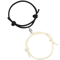 LATS Magnetic Couple Bracelet Set 2Piece Black White Hand Rope Matching Bracelets For Friends Cou 10