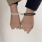 LATS Magnetic Couple Bracelet Set 2Piece Black White Hand Rope Matching Bracelets For Friends Cou 5