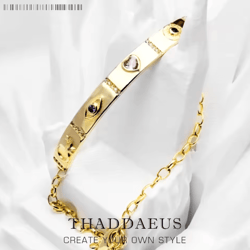 celesteglo 925 sterling silver cosmic talisman bracelet – yellow-gold plated vintage jewelry for women (6.7–8.7 in)