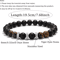 ElementForce 8 Mm Natural Stone Bracelet Onyx Tiger Eye Energy Wristlet For Men 3