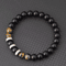 ElementForce 8 Mm Natural Stone Bracelet Onyx Tiger Eye Energy Wristlet For Men 7