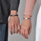 HeartLock Stainless Steel Couple Bracelets Set Puzzle Heart LongDistance Relationship Jewelry For 4