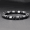 IronCore 8 Mm Natural Stone Mens Bracelet Hematite Howlite Tiger Eye Wristlet For Everyday Style 3