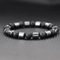 IronCore 8 Mm Natural Stone Mens Bracelet Hematite Howlite Tiger Eye Wristlet For Everyday Style 3