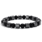 IronCore 8 Mm Natural Stone Mens Bracelet Hematite Howlite Tiger Eye Wristlet For Everyday Style 6