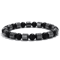 IronCore 8 Mm Natural Stone Mens Bracelet Hematite Howlite Tiger Eye Wristlet For Everyday Style 6