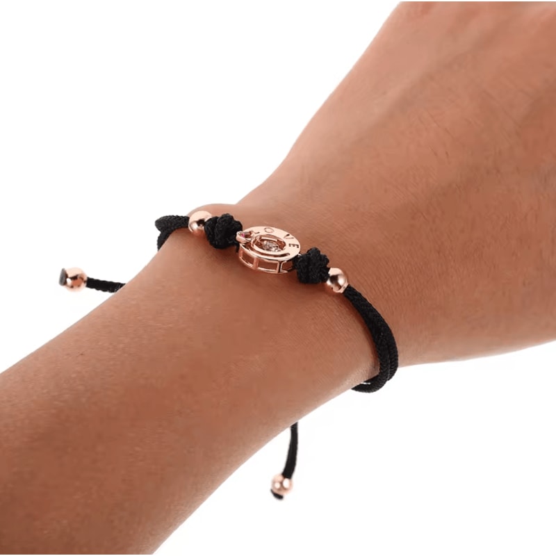 VibeConnect Adjustable Vibration Couple Bracelets Durable Woven Matching Wristbands For LongDistan 0