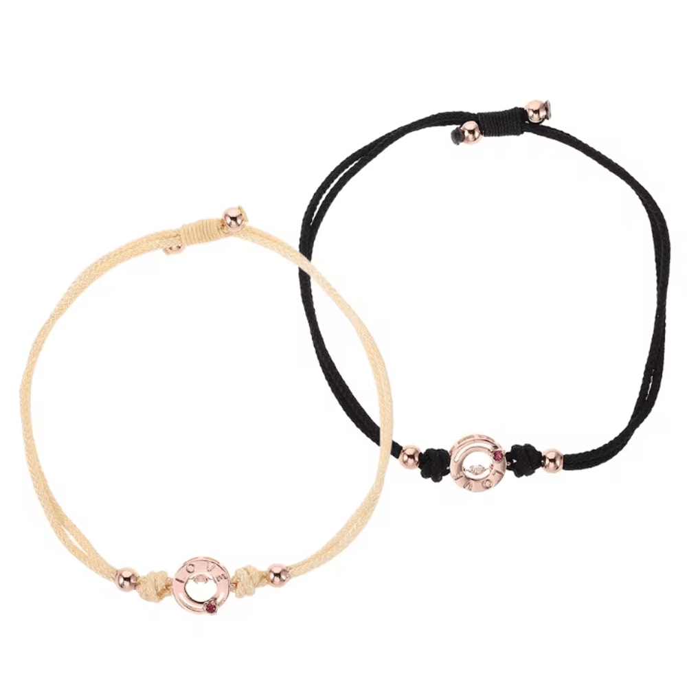 VibeConnect Adjustable Vibration Couple Bracelets Durable Woven Matching Wristbands For LongDistan 4