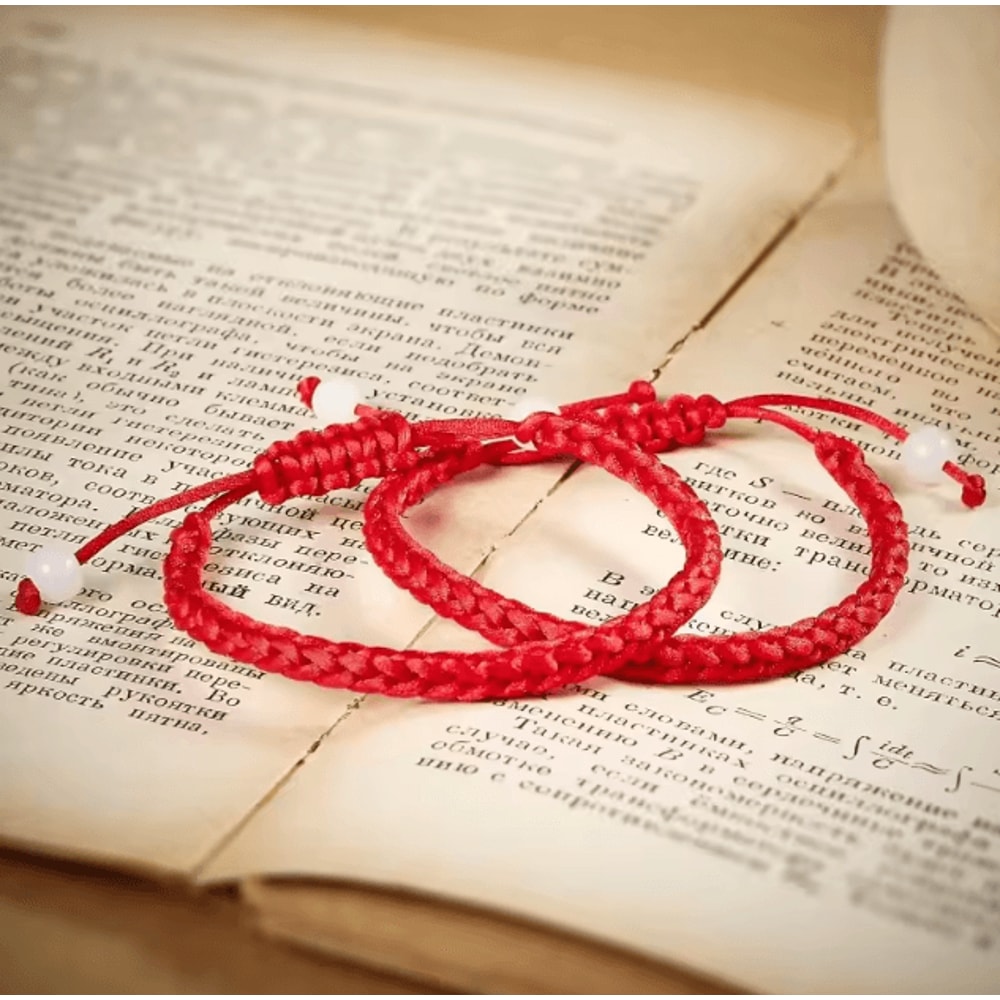 FateBond Red String Matching Couple Bracelets LongDistance Relationship Jewelry Christmas Gift Fo 1