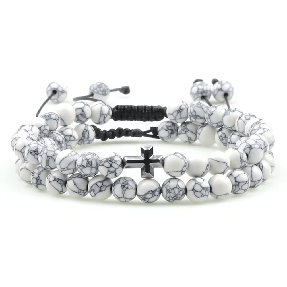 UnityBond Tiger Eye Hematite Couples Distance Bracelets Handmade Bead Set For Connection Protect 9