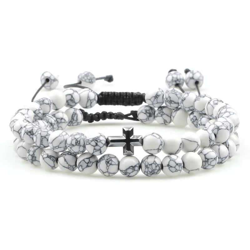 UnityBond Tiger Eye Hematite Couples Distance Bracelets Handmade Bead Set For Connection Protect 9