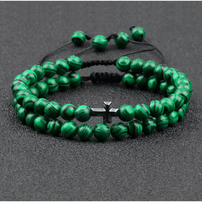 UnityBond Tiger Eye Hematite Couples Distance Bracelets Handmade Bead Set For Connection Protect 2