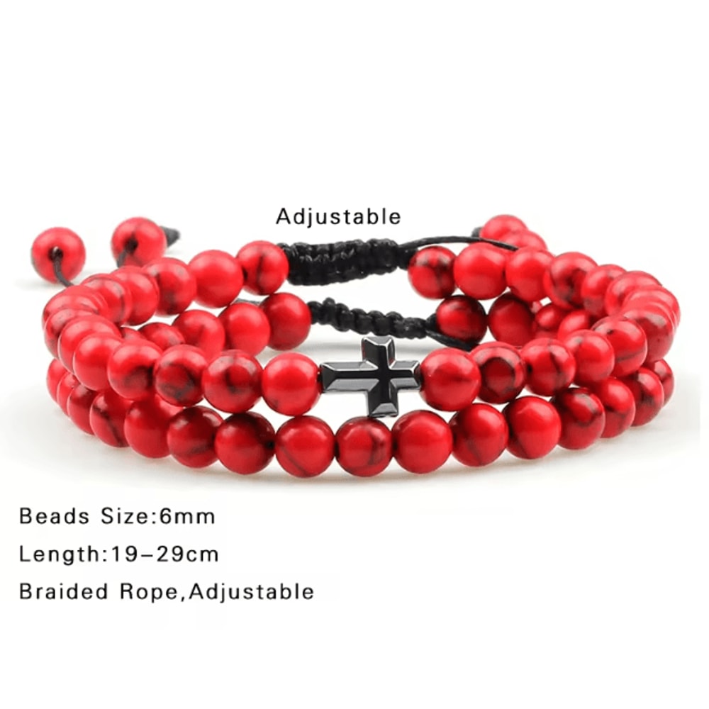 UnityBond Tiger Eye Hematite Couples Distance Bracelets Handmade Bead Set For Connection Protect 3