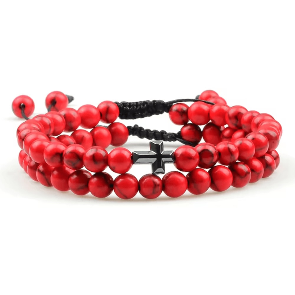 UnityBond Tiger Eye Hematite Couples Distance Bracelets Handmade Bead Set For Connection Protect 12