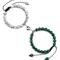 UnityMag Heart Natural Stone Couples Bracelets Adjustable Distance Beads Set For Lovers Friends 13