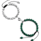 UnityMag Heart Natural Stone Couples Bracelets Adjustable Distance Beads Set For Lovers Friends 13