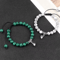 UnityMag Heart Natural Stone Couples Bracelets Adjustable Distance Beads Set For Lovers Friends 1
