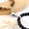 UnityMag Heart Natural Stone Couples Bracelets Adjustable Distance Beads Set For Lovers Friends 2