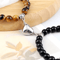 UnityMag Heart Natural Stone Couples Bracelets Adjustable Distance Beads Set For Lovers Friends 2