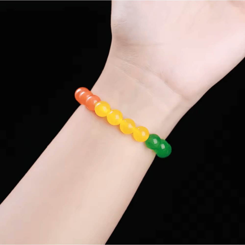 RainbowUnity Natural Stone Bead Bracelet SixColor Couples LGBT Pride Jewelry For Yoga Meditation 5