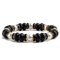 UnityCircle Natural Stone Beaded Bracelets Elastic Couples Distance Charm Set For Men Women 8