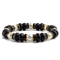 UnityCircle Natural Stone Beaded Bracelets Elastic Couples Distance Charm Set For Men Women 8