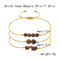 Harmony Trio Natural Stone Couples Family Bracelets 3Piece Distance Bead Set For Men Women Kids 3
