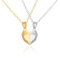 HeartbeatLove Magnetic Couple Pendant Necklace Electrocardiogram Heart Jewelry Gift Set 12